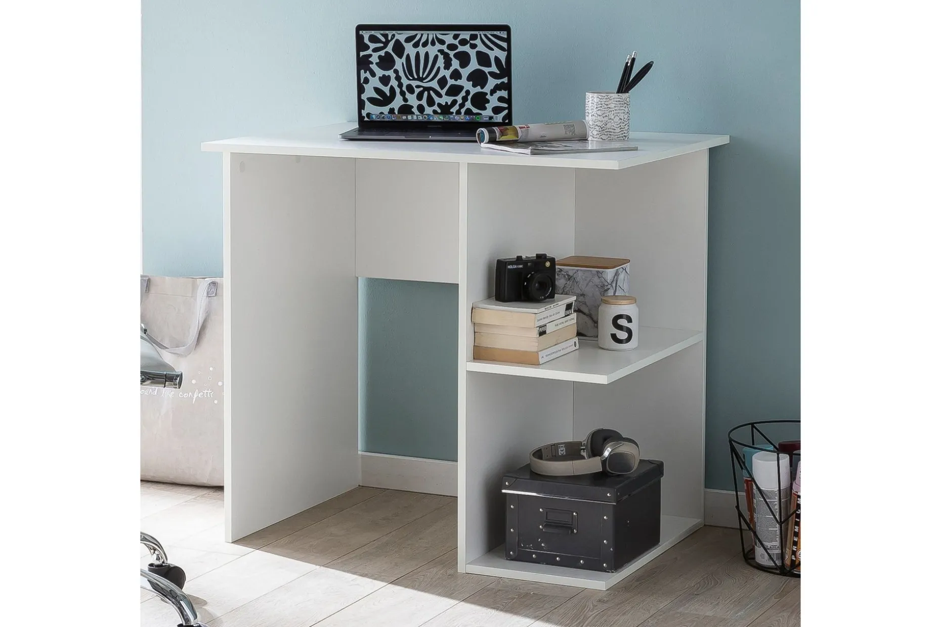 Farleys Skrivbord 82 cm med Förvaring Hyllor