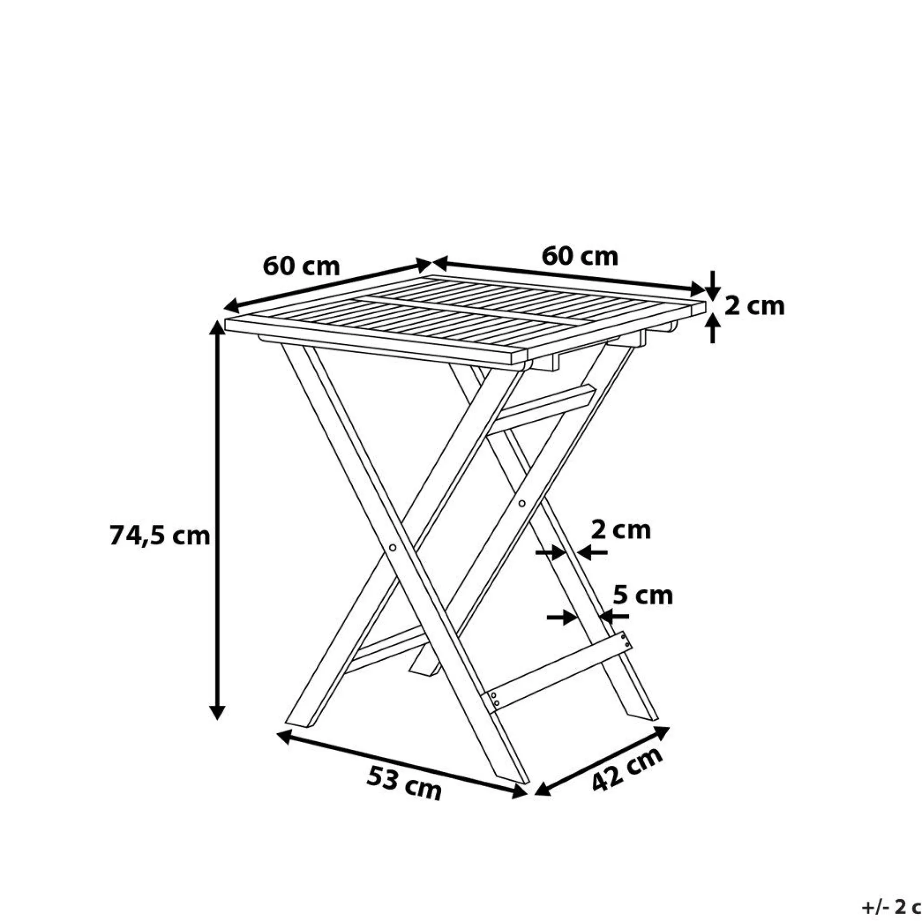 Fiji Balkongset 60 cm