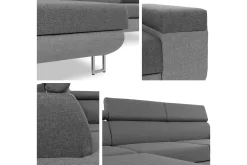 Fonti Bäddsoffa m. Schäslong 3-sits L-formad