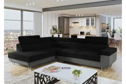 Fonti Bäddsoffa m. Schäslong 3-sits L-formad