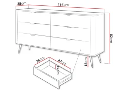 Forba Skänk 164 cm