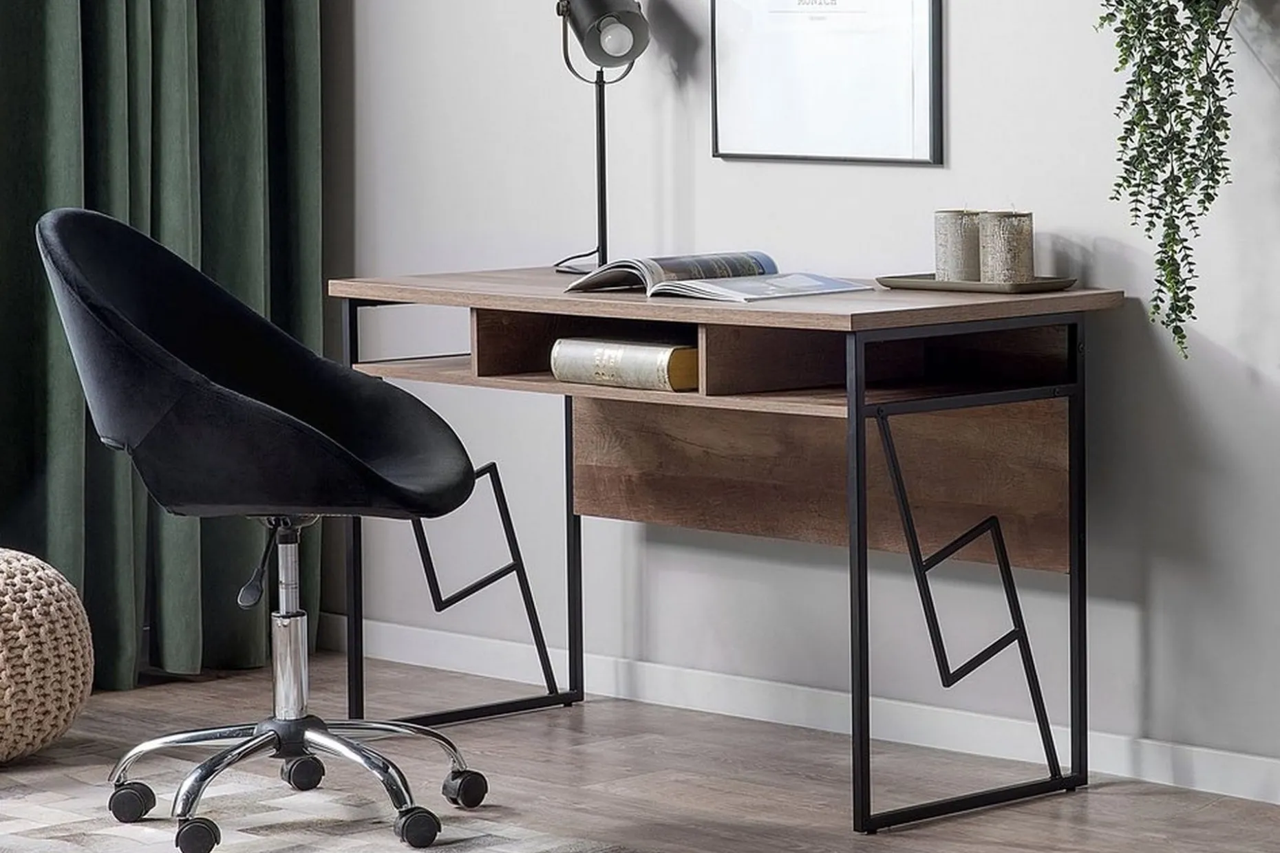 Forresa Skrivbord 120 cm med Förvaring Hylla