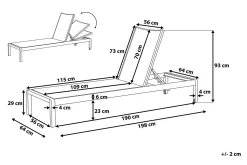 Fossato Solsäng 64|198 cm