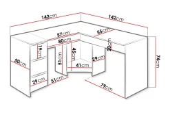Fotyn Skrivbord 142 cm