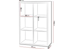 Franzine Bokhylla 77 cm