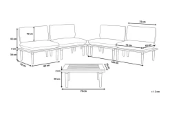 Frascati Loungegrupp Utomhus 80 cm