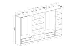 Fruitland Garderob 315 cm