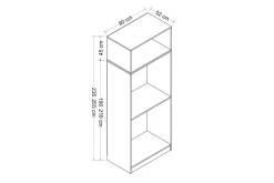 Fruitland Garderob 90 cm