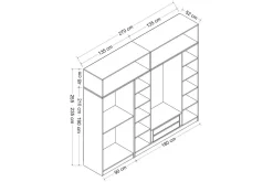 Fruitland Garderob 270 cm