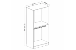 Fruitland Garderob 90 cm