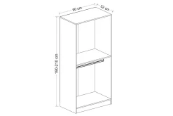 Fruitland Garderob 90 cm