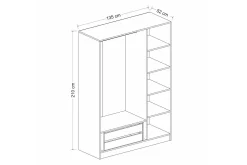 Fruitland Garderob 135 cm