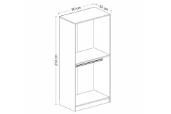 Fruitland Garderob 90 cm
