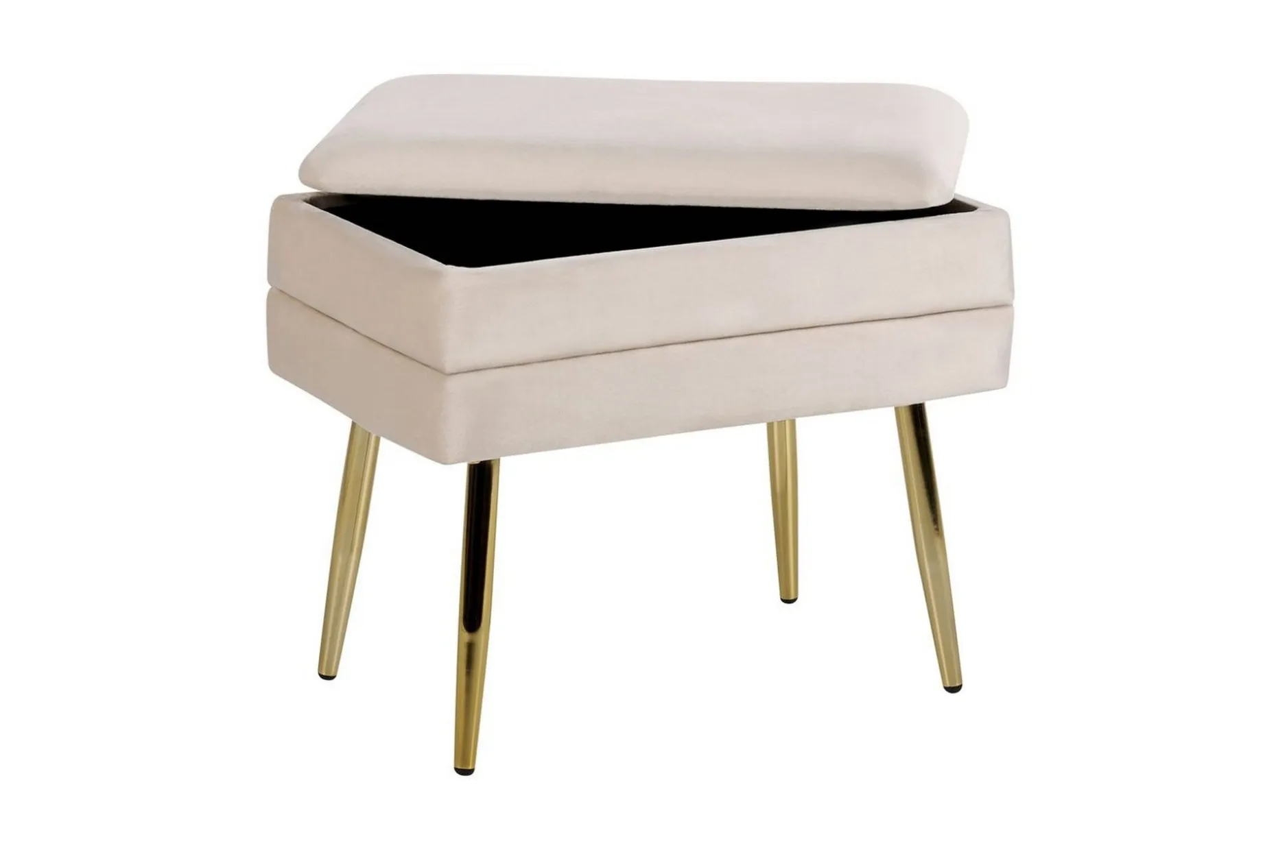 Förvaringsbänk Odessa Beige/guld