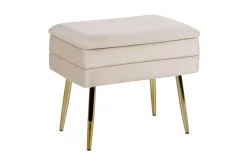 Förvaringsbänk Odessa Beige/guld
