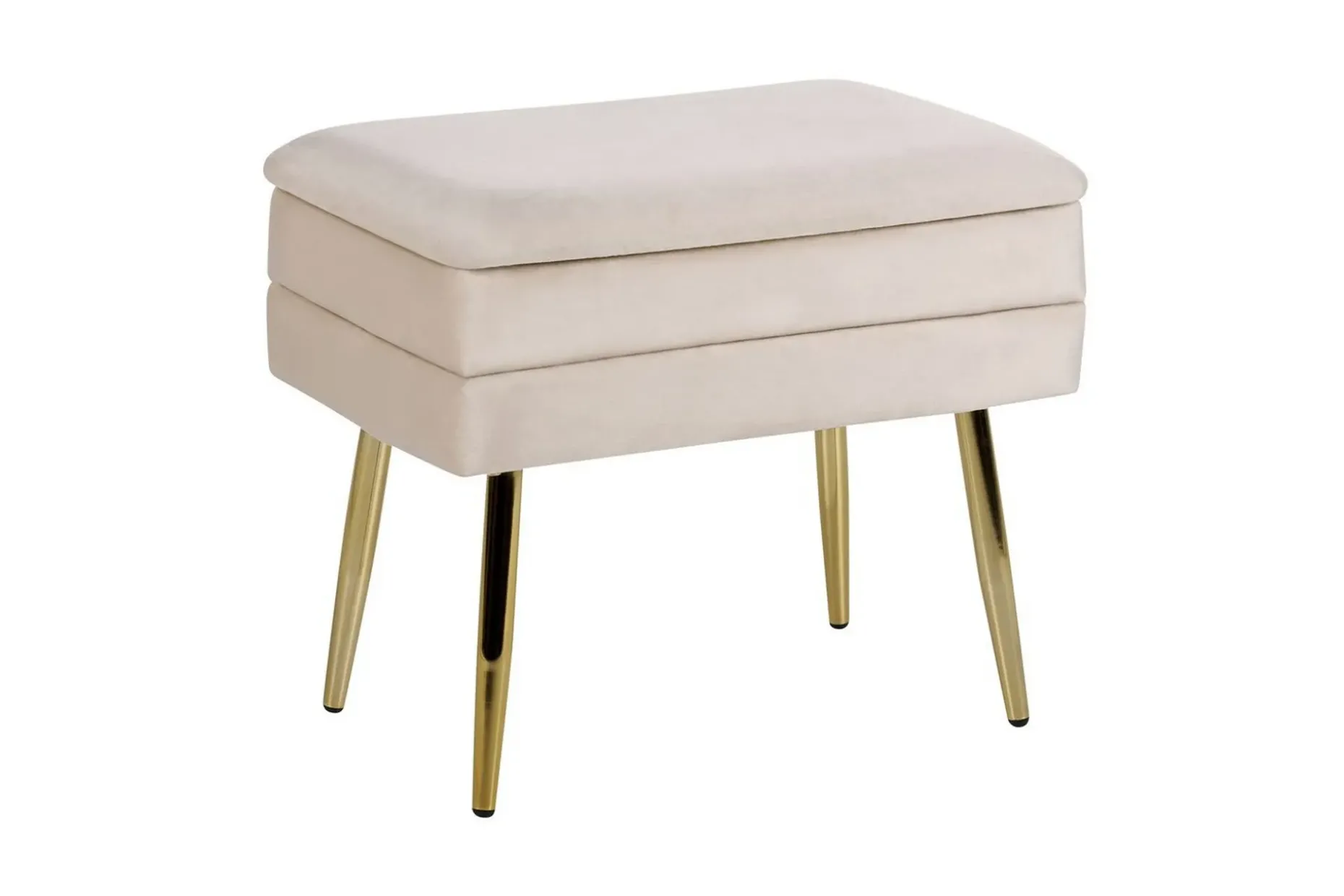 Förvaringsbänk Odessa Beige/guld
