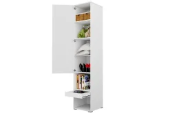 Förvaringsskåp White High gloss 45x46x217