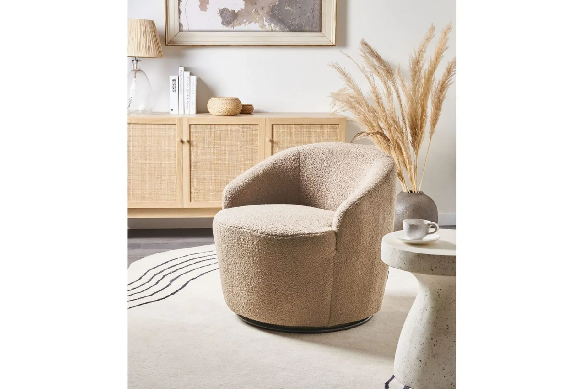 Fåtölj Davik Beige/svart