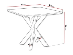 Fynrel Matbord 90 cm Kvadratisk