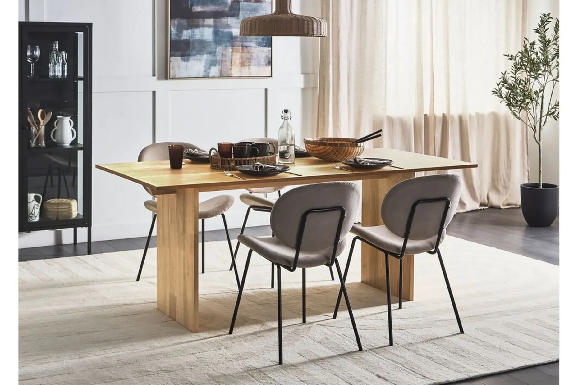 Fyrsil Matbord 90 cm Rektangulär