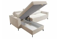 Galbally 3-sits Hörnbäddsoffa Dark blue