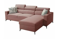 Galbally 3-sits Hörnbäddsoffa Pink