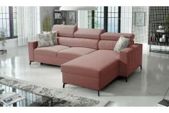 Galbally 3-sits Hörnbäddsoffa Pink