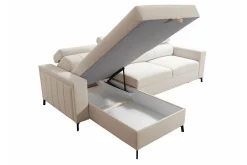 Galbally 3-sits Hörnbäddsoffa Dark blue