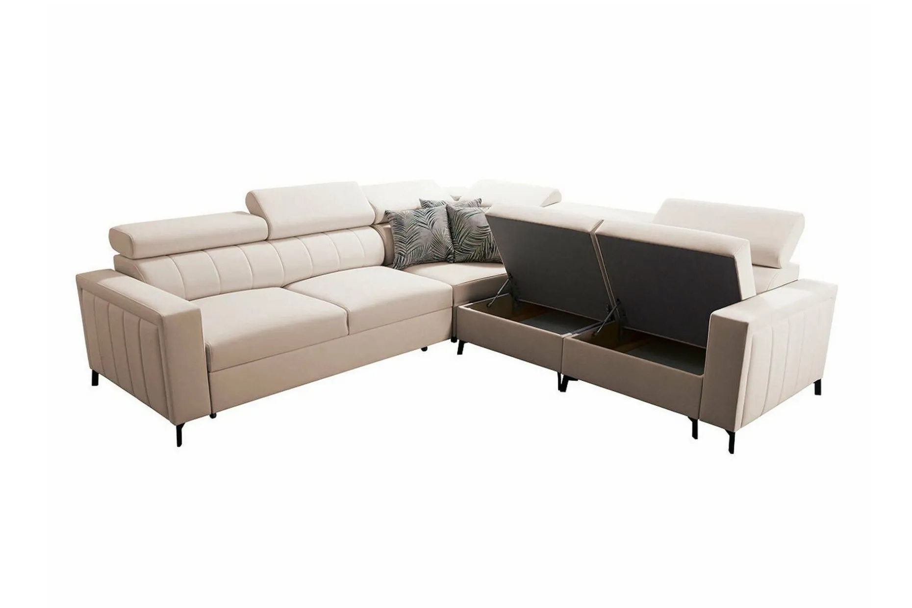 Galbally 4-sits Hörnbäddsoffa Dark blue