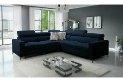 Galbally 4-sits Hörnbäddsoffa Dark blue