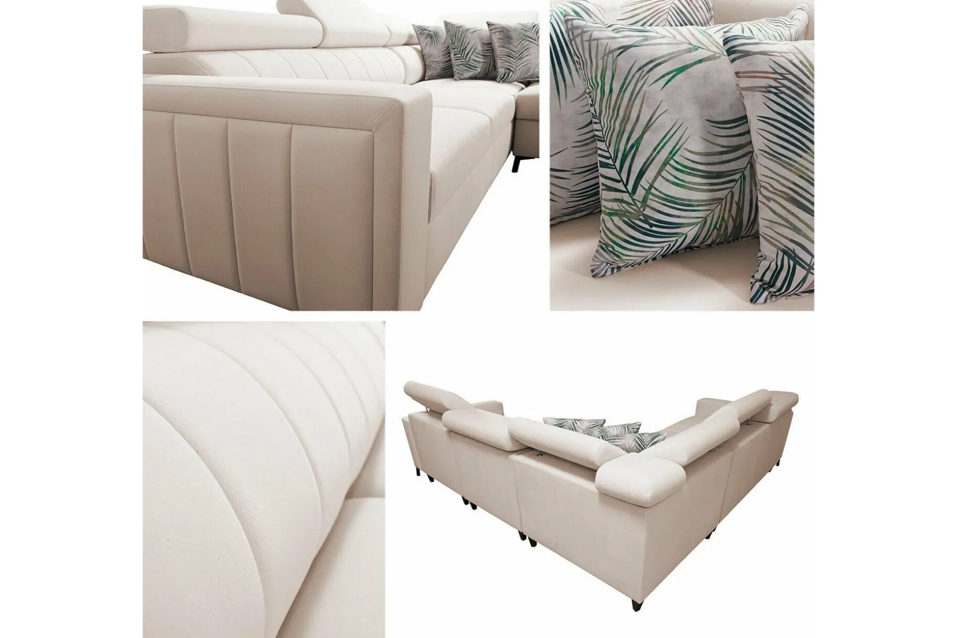 Galbally 4-sits Hörnbäddsoffa Dark blue