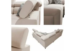 Galbally 3-sits Hörnbäddsoffa Pink