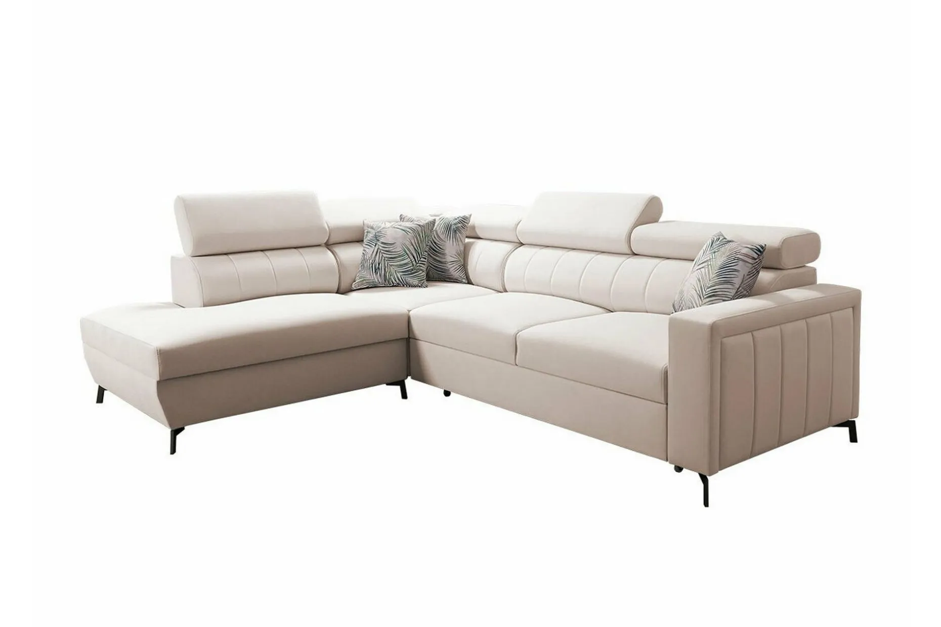 Galbally 3-sits Hörnbäddsoffa Beige/Light beige