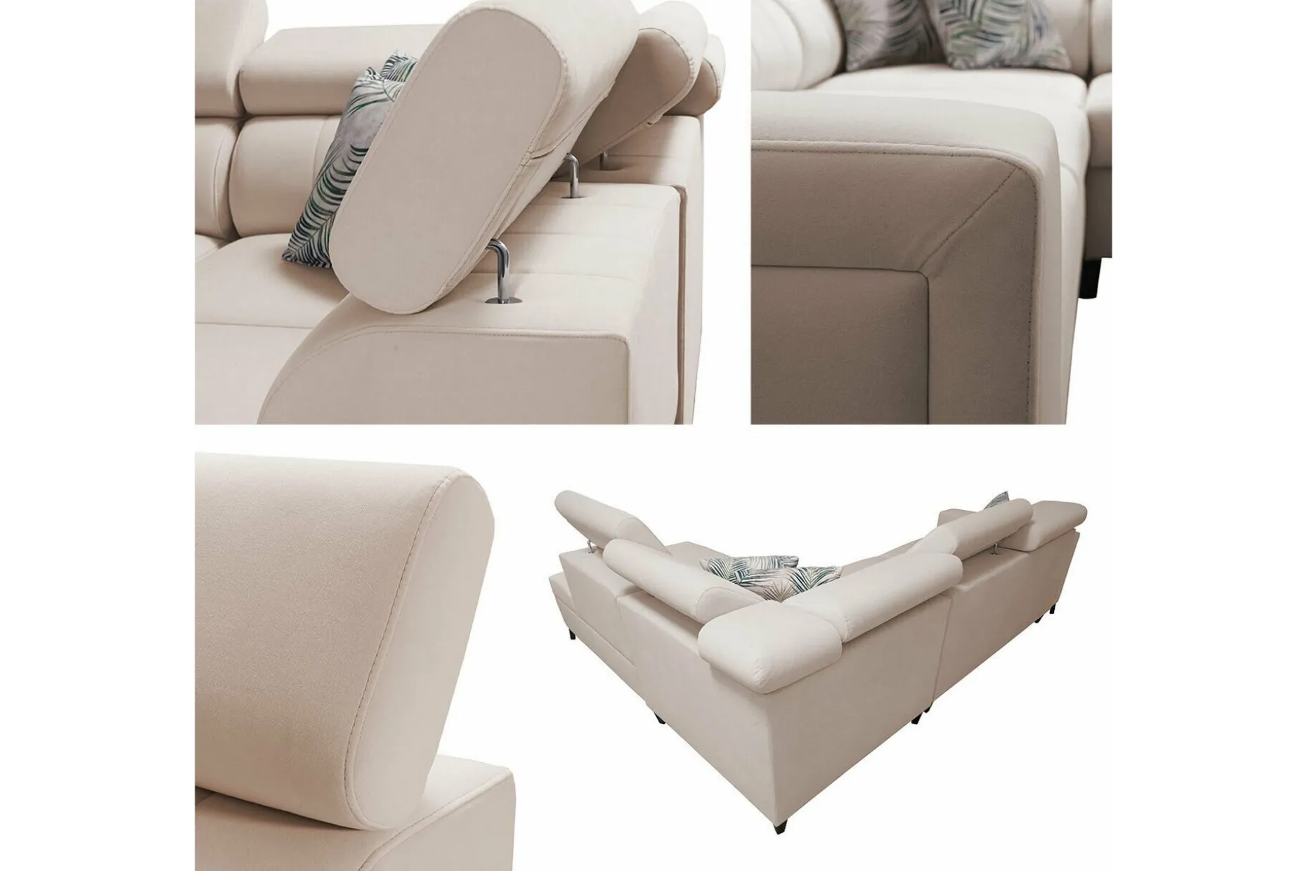 Galbally 3-sits Hörnbäddsoffa Beige/Light beige