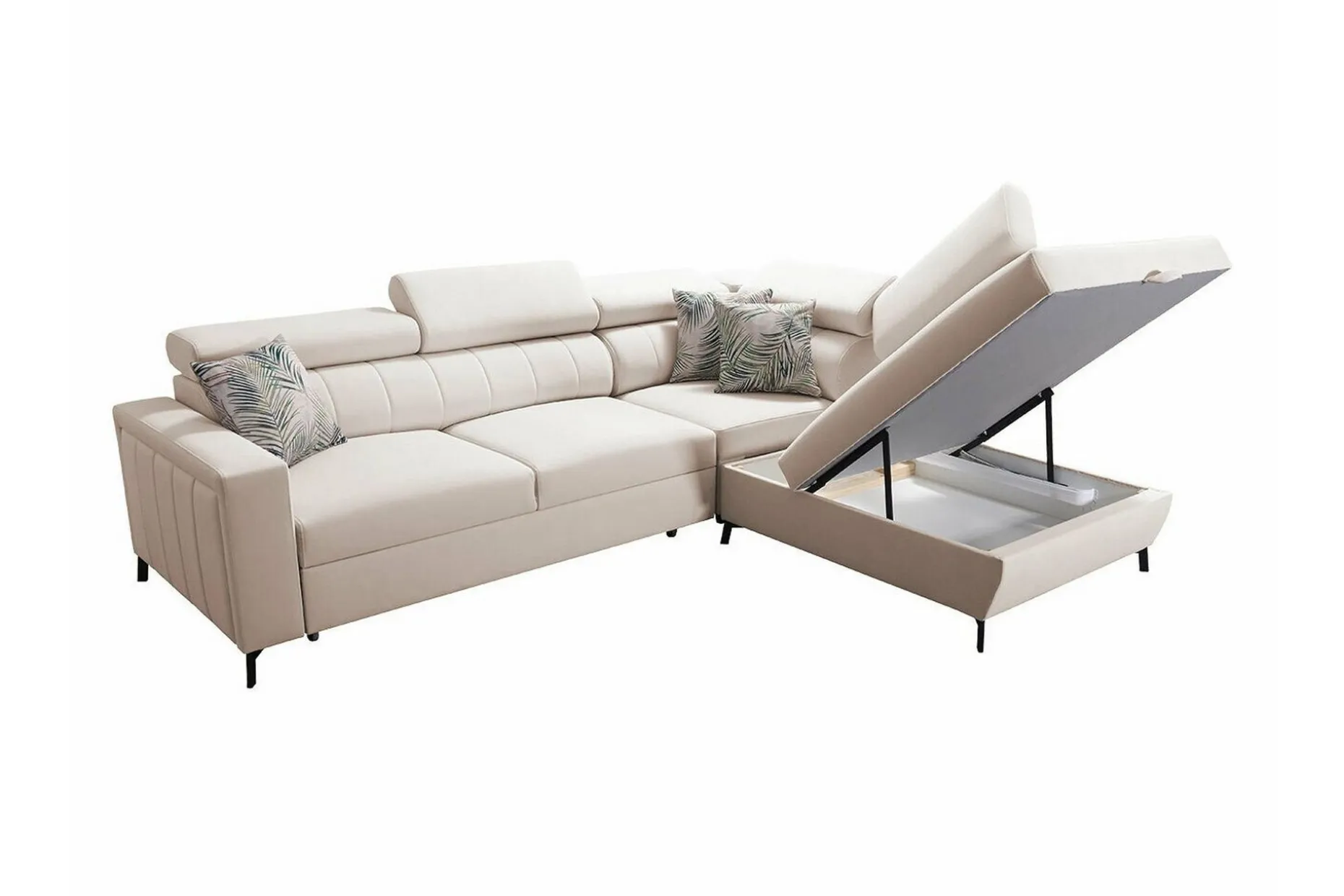Galbally 3-sits Hörnbäddsoffa Beige/Light beige