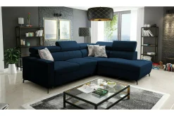 Galbally 3-sits Hörnbäddsoffa Dark blue