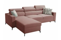 Galbally 3-sits Hörnbäddsoffa Light pink