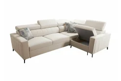 Galbally 3-sits Hörnbäddsoffa Dark pink