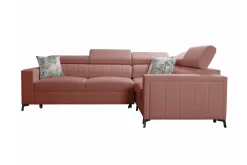 Galbally 3-sits Hörnbäddsoffa Dark pink
