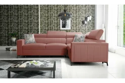 Galbally 3-sits Hörnbäddsoffa Dark pink