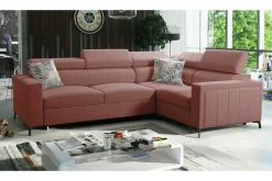 Galbally 3-sits Hörnbäddsoffa Dark pink