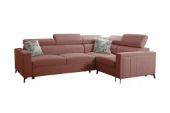 Galbally 3-sits Hörnbäddsoffa Dark pink