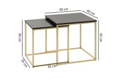 Geancarlo Satsbord 48 cm 2 Bord