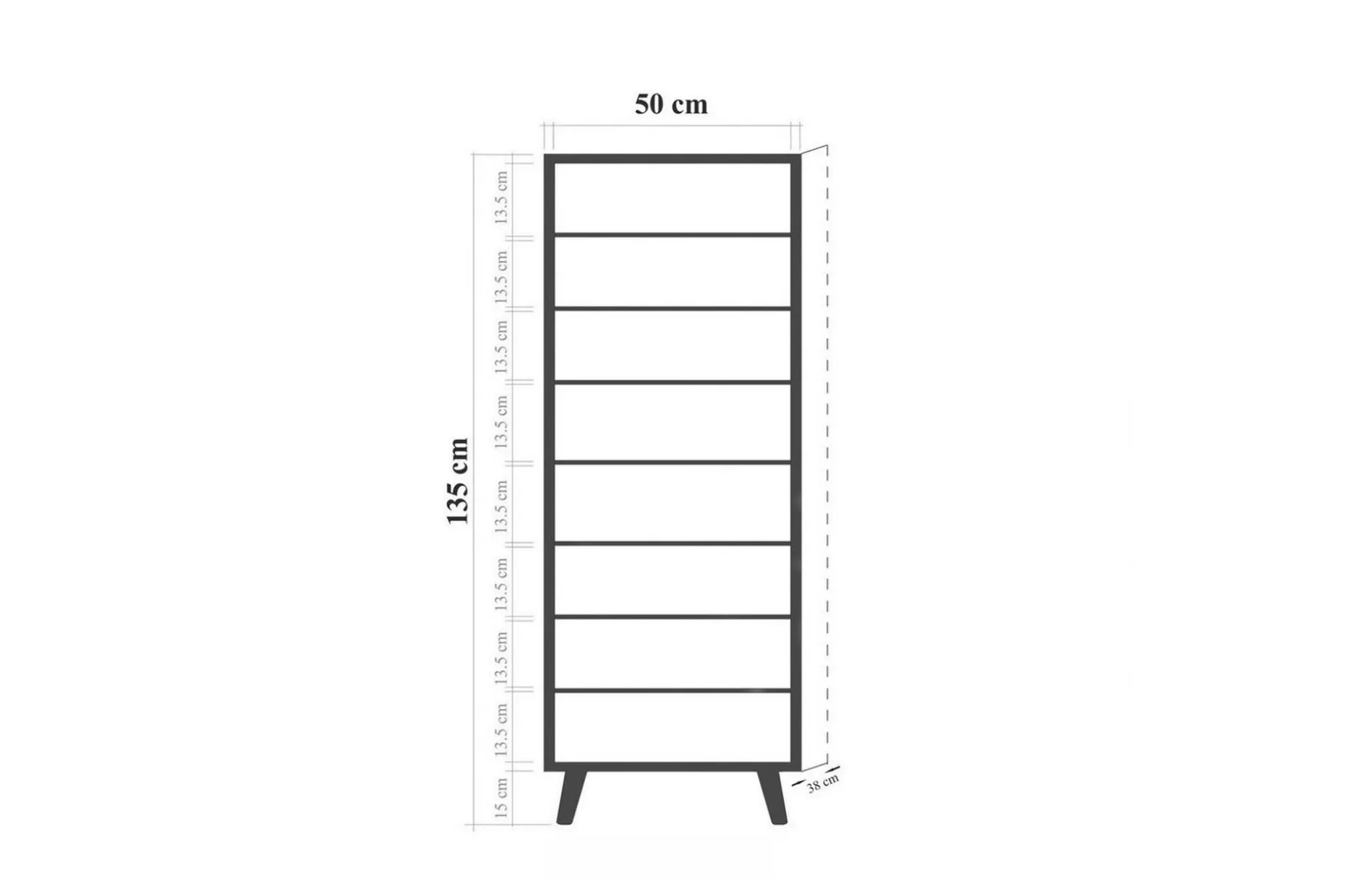 Gelsgan Skoskåp 50 cm