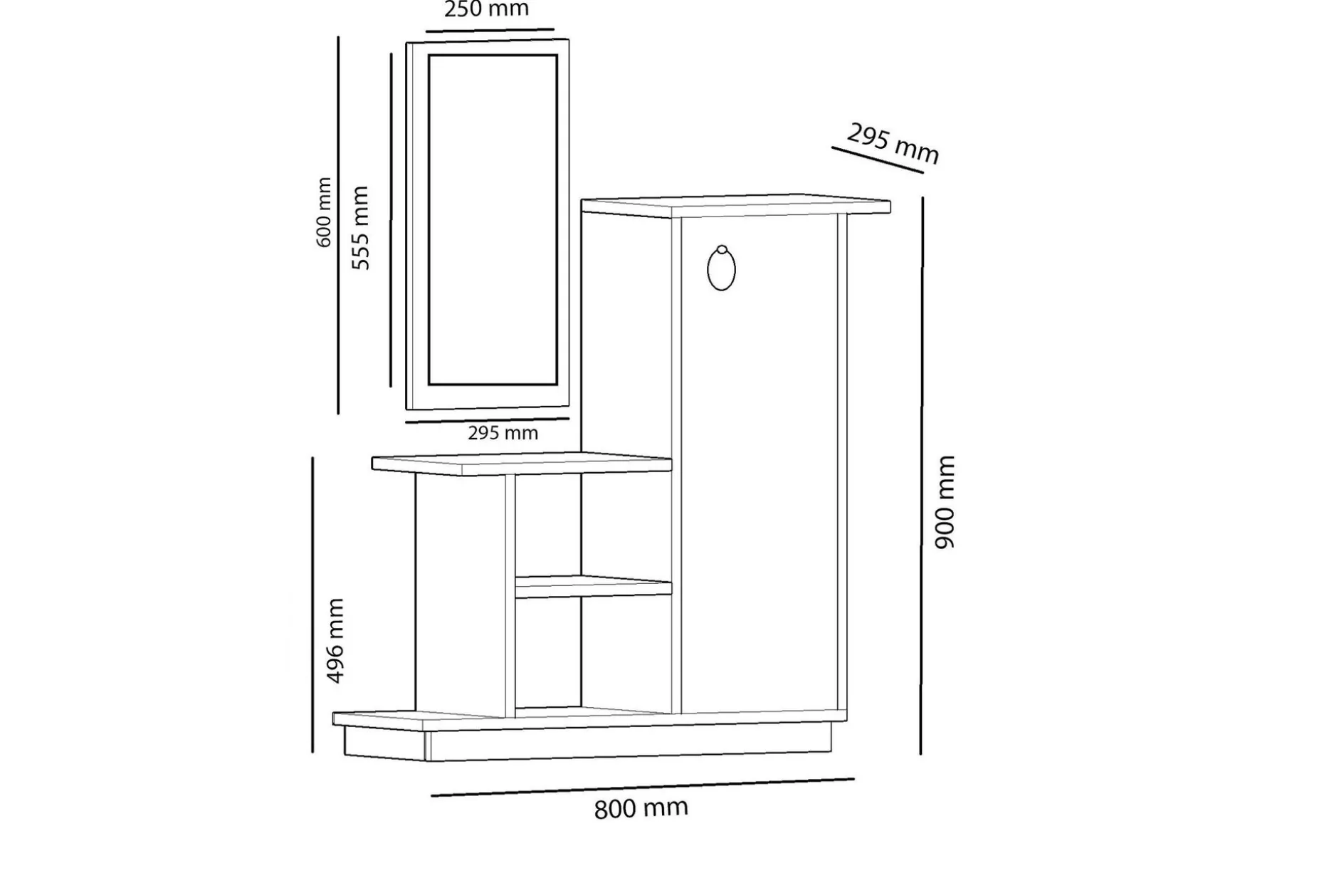 Glatton Sideboard 80 cm