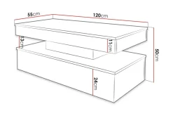 Glenndale Soffbord 55 cm Concept 55 White