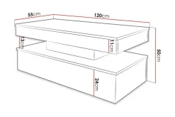 Glenndale Soffbord 55 cm Concept 55 Black