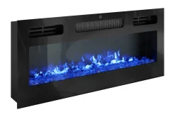Glenndale Tv bänk med Förvaring + LED kamin + Belysning 190 cm