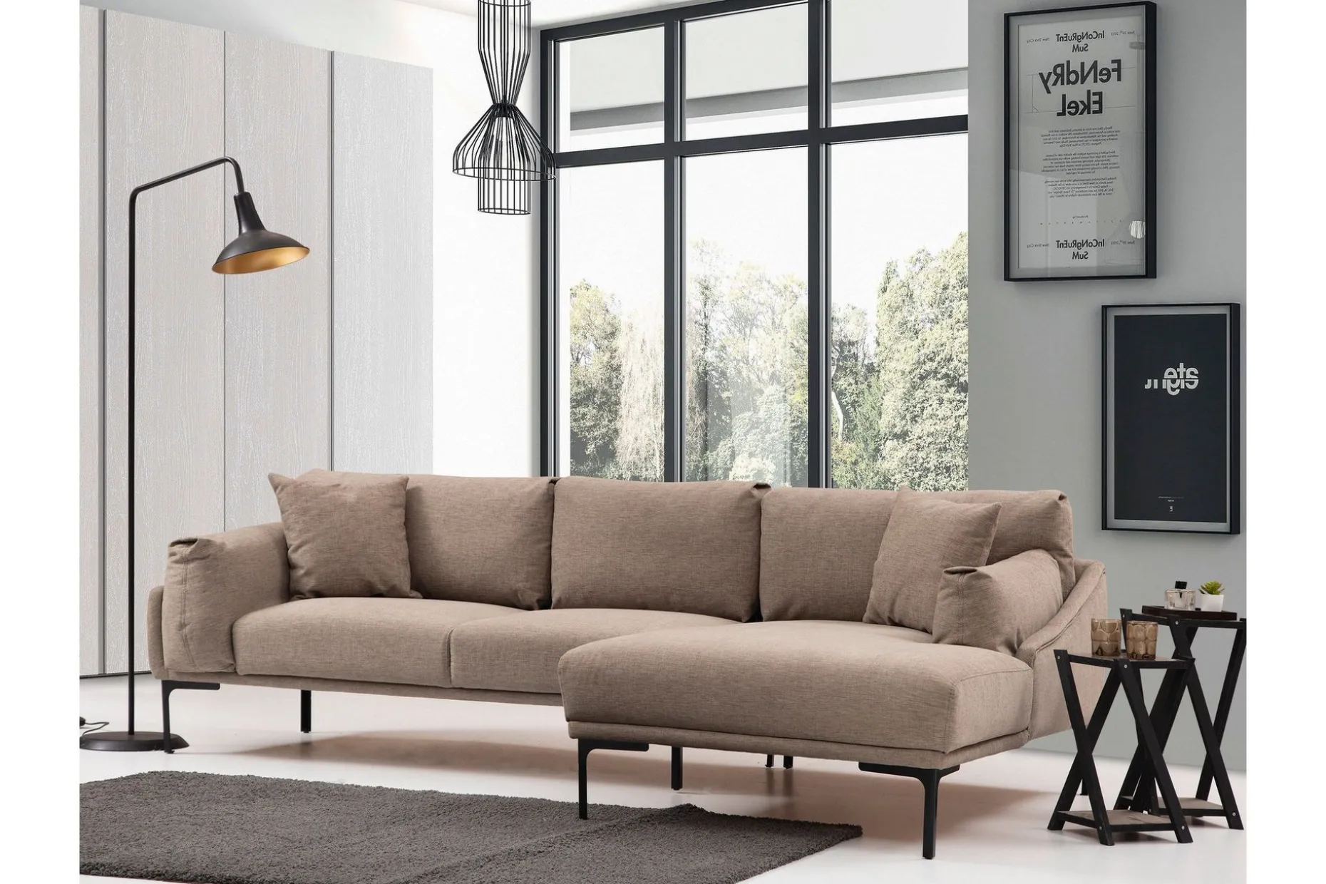 Glenure Soffa m. Divan 4-sits