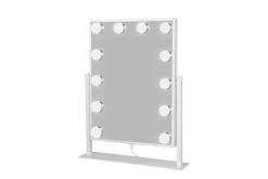 Glow Liten Sminkspegel på fot 36,5 cm med LED Belysning/Lampor Holywood spegel